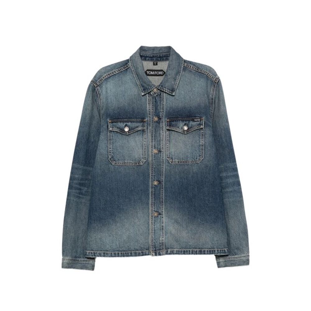 Tom Ford Blue Jackets - Denim Jackets Men